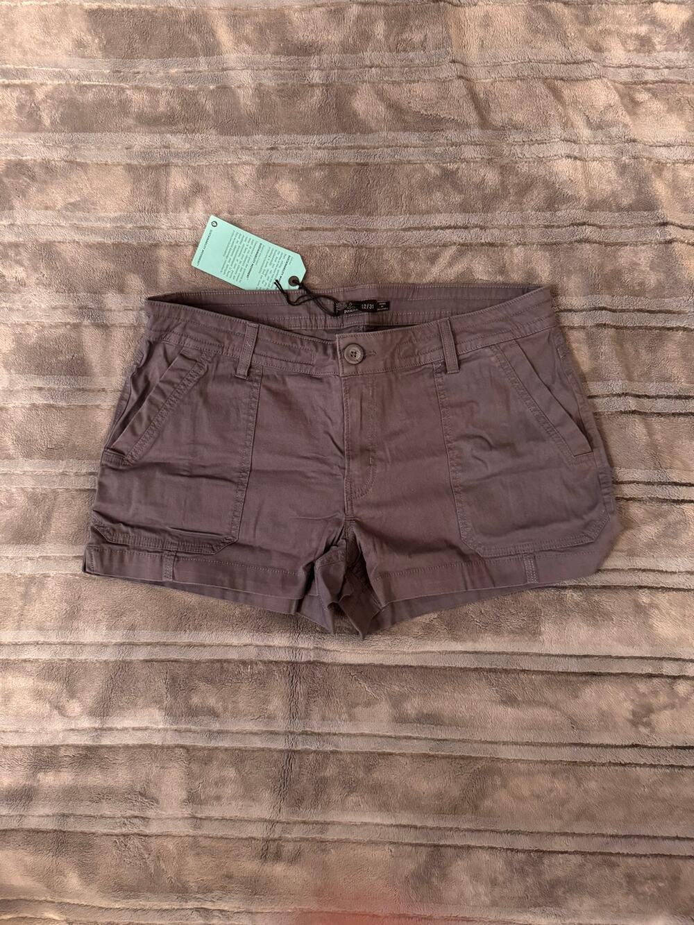 NWOT prAna Women's Elle Short Chalkboard Inseam 3,  Size 12